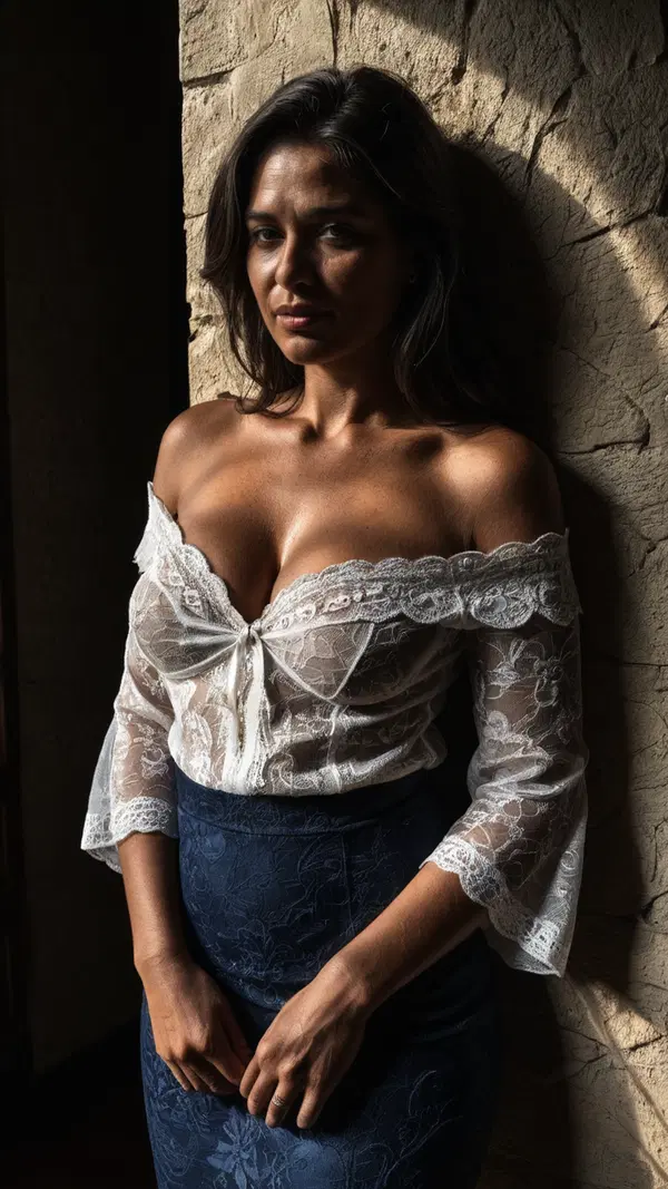 porn character generator - A Slow Darkness Under the Skin - AI generated portrait image in 1080x1920 resolution by @anon