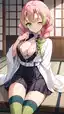 mitsuri kanroji cosplay sex - A Danger That Waited Behind My Eyes - AI generated portrait image in 1080x1920 resolution by @anon