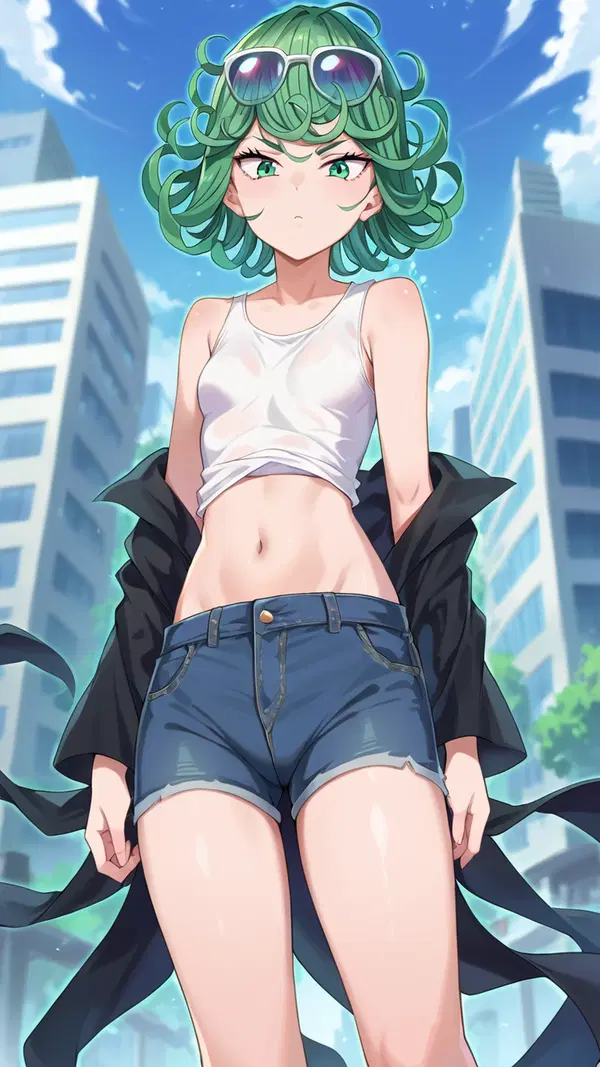 tatsumaki picture - A Risk That Made Its Own Rules - AI generated portrait image in 1080x1920 resolution by Anonymous Creator