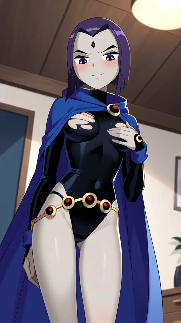raven sky porn star - The Friction That Turned the Key - AI generated portrait image in 1080x1920 resolution by @anon