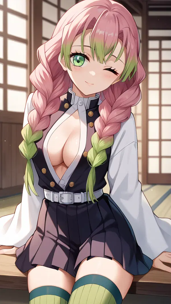 demon slayer hmv hentai - The Reverie That Followed Me Home - AI generated portrait image in 1080x1920 resolution by @anon