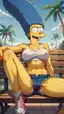 sister of marge and patty on the simpsons crossword - A Temptation Too Deep to Escape - AI generated portrait image in 1080x1920 resolution by Anonymous Creator