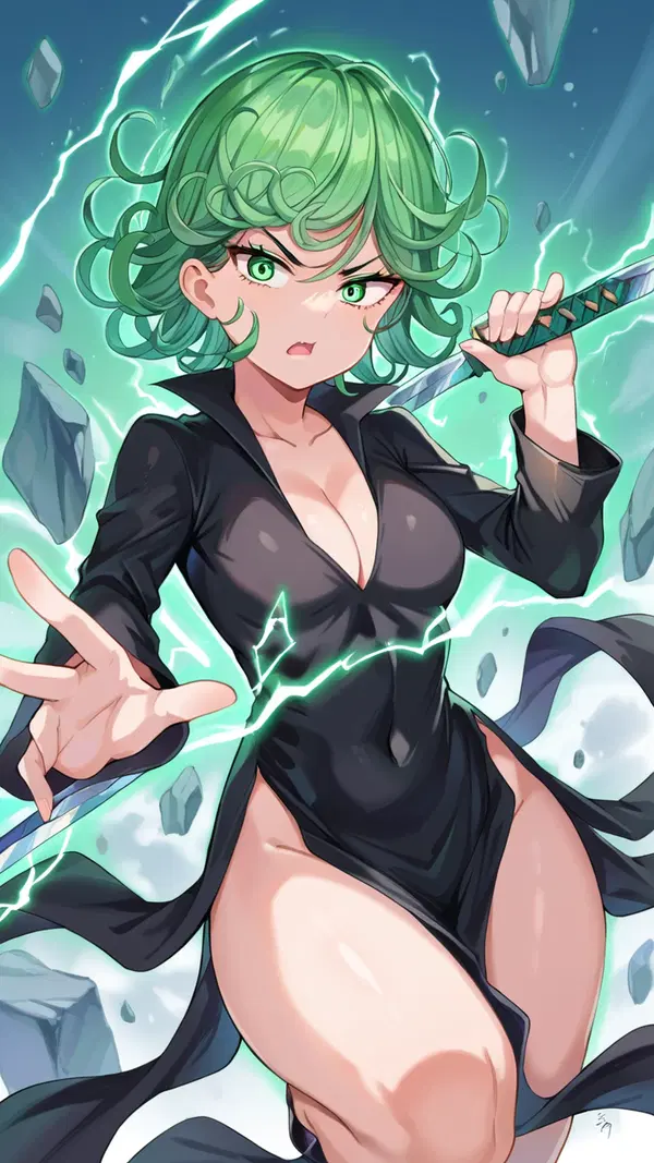 saitama x tatsumaki porn - Where the Dark Feels Like Relief - AI generated portrait image in 1080x1920 resolution by Anonymous Creator