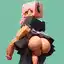 hentai minecraft animation - The Secret Shape of Velvet - AI generated square image in 1080x1080 resolution by Anonymous Creator