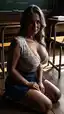 sex slave ai porn - Too Addicted to Look Away - AI generated portrait image in 1080x1920 resolution by @anon