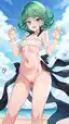 horny tatsumaki - Heat That Builds on Itself - AI generated portrait image in 1080x1920 resolution by @anon