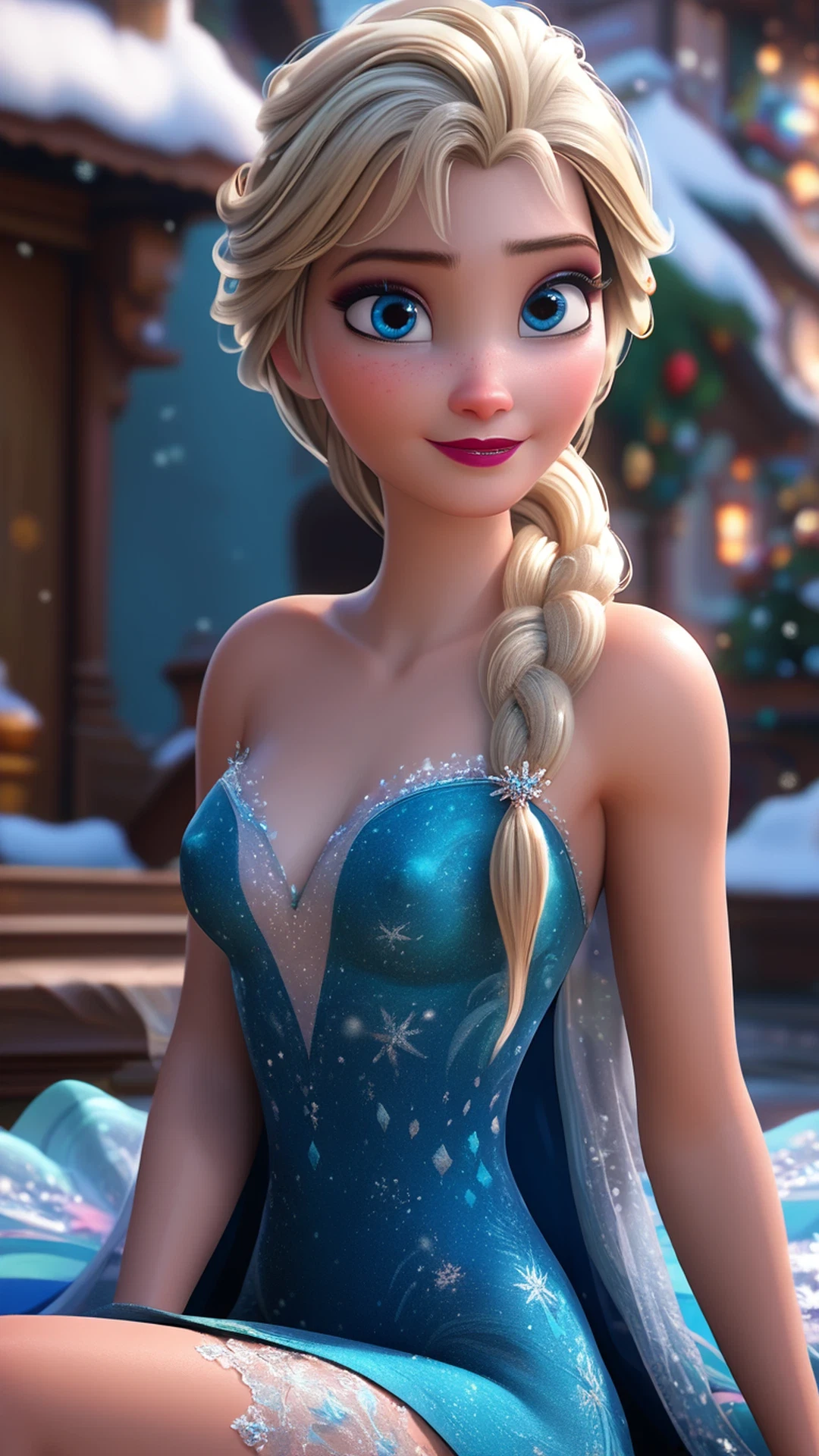 naked elsa frozen - A Shadow That Made the Night Lean Closer