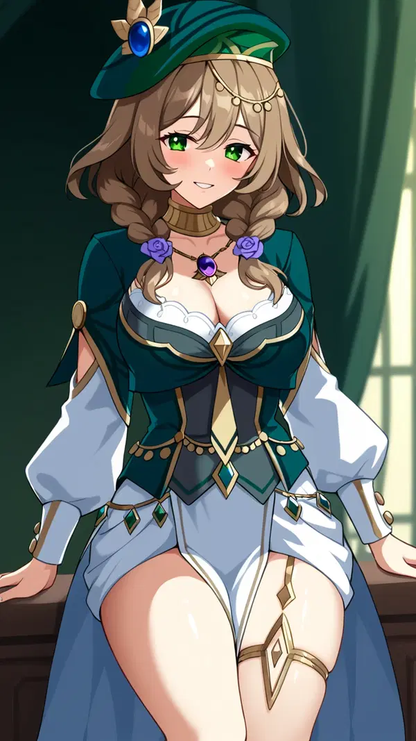 genshin impact nilou nude - A Promise That Kept Its Hands on the Hour - AI generated portrait image in 1080x1920 resolution by @anon