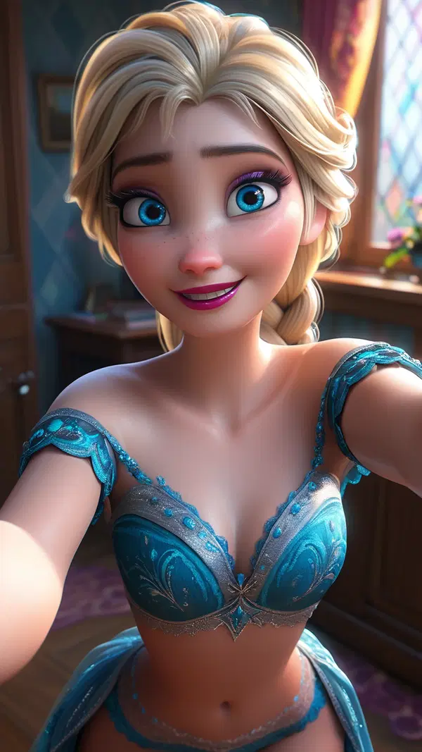 frozen hentai 3d - A Current That Taught the Dark to Answer - AI generated portrait image in 1080x1920 resolution by Anonymous Creator