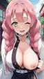 mitsuri vs demon hentai - The Reverie That Held the Door Open - AI generated portrait image in 1080x1920 resolution by Anonymous Creator