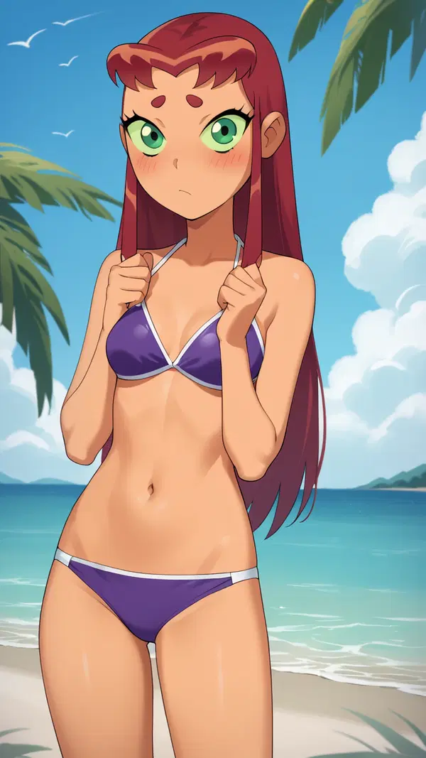 lily starfire porn full - A Want That Made Hunger Look Holy - AI generated portrait image in 1080x1920 resolution by @anon