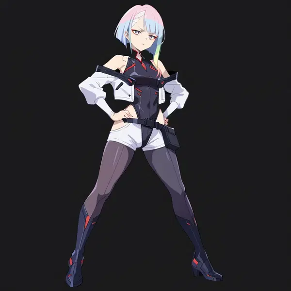 cyberpunk shemale porn - An Ember That Made Control Disappear - AI generated square image in 1080x1080 resolution by @anon
