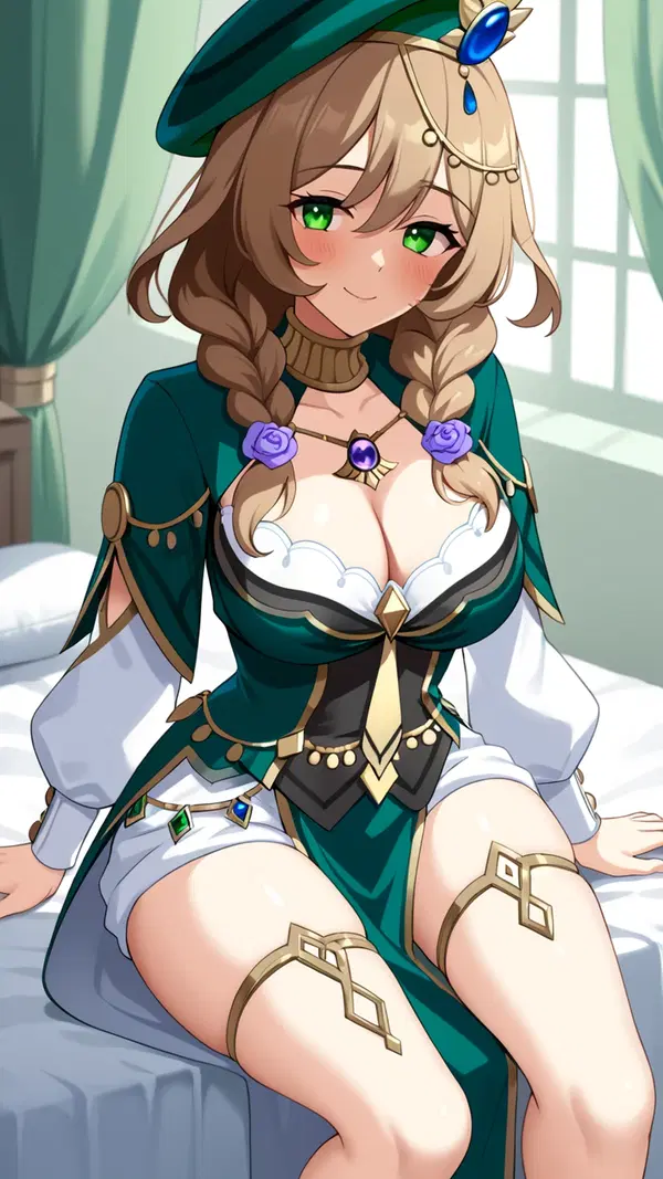 genshin impact porn lesbian - A Burn That Opened Like a Bruise - AI generated portrait image in 1080x1920 resolution by @anon