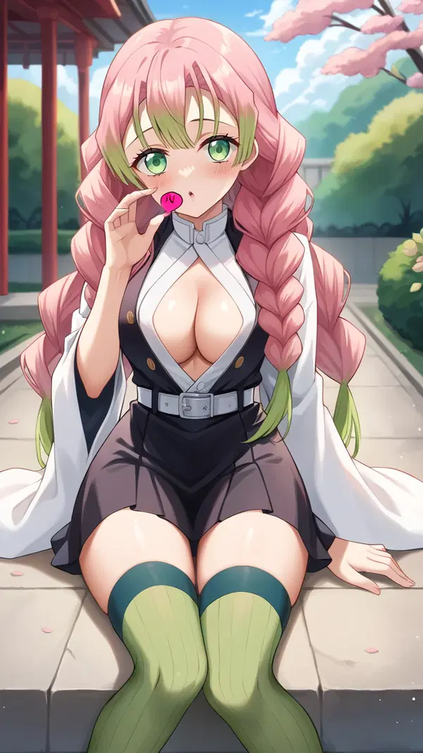 porn demon slayer - A Spell That Turned the Key - AI generated portrait image in 1080x1920 resolution by @anon