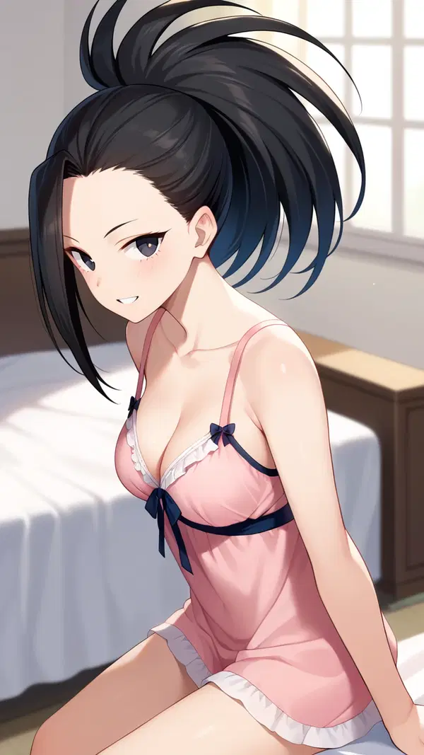 lesbian mha porn - Longing That Bleeds Into Morning - AI generated portrait image in 1080x1920 resolution by @anon