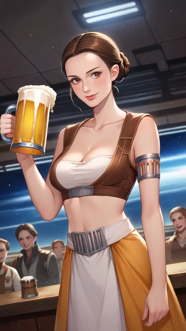 star wars porn parody xxx - The Beautiful Trouble of Thirst - AI generated portrait image in 1080x1920 resolution by @anon