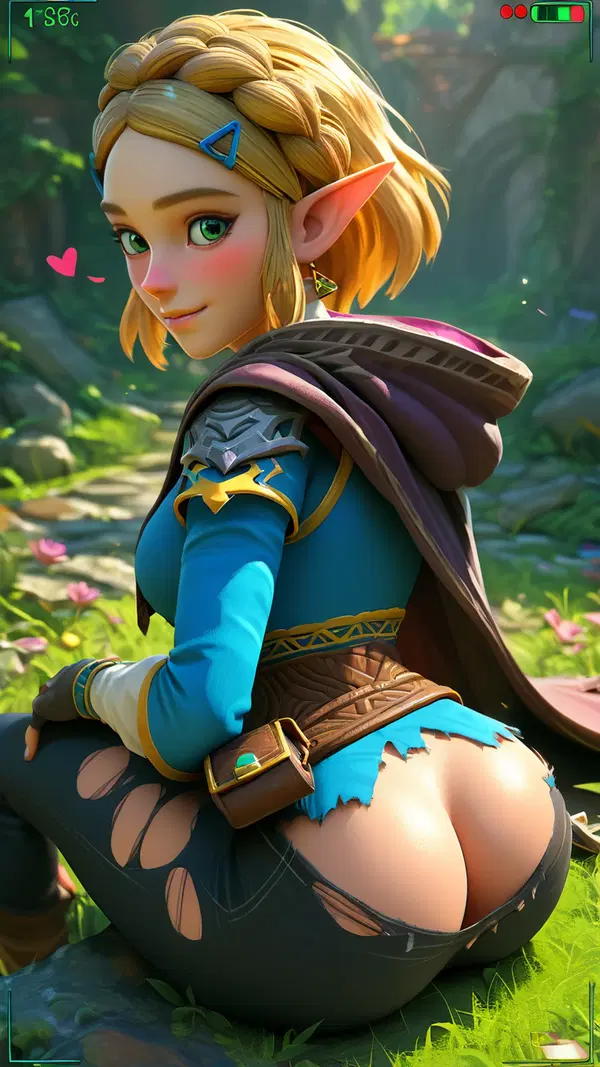 princess zelda porn comic - A Midnight Built From Undertow - AI generated portrait image in 1080x1920 resolution by Anonymous Creator