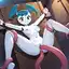 my life as a teenage robot hentai - Longing That Bleeds Into Morning - AI generated square image in 1080x1080 resolution by @anon