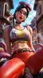 fortnite porn ice spice - The Edge That Stayed Beneath My Skin - AI generated portrait image in 1080x1920 resolution by @anon