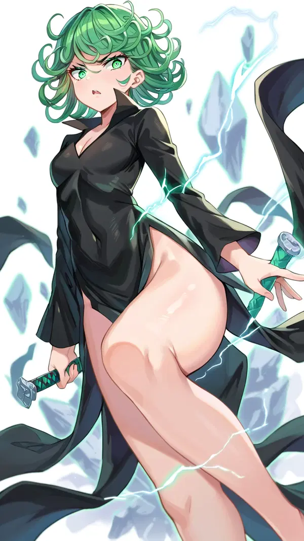 tatsumaki cosplay controversy - Pleasure That Arrived Without Warning - AI generated portrait image in 1080x1920 resolution by @anon