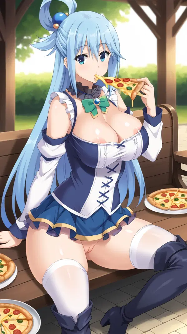 konosuba hentai animation - Every Night a New Temptation - AI generated portrait image in 1080x1920 resolution by @anon