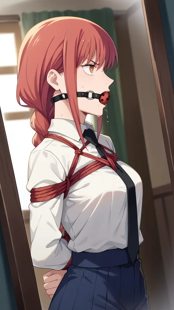 ai makima - The Obsession That Made the Air Remember - AI generated portrait image in 1080x1920 resolution by Anonymous Creator