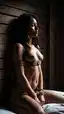 chubby asian porn - A Want That Waited in the Dark - AI generated portrait image in 1080x1920 resolution by Anonymous Creator