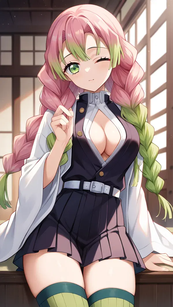 hentai mitsuri cosplay - All the Static I Tried to Hide - AI generated portrait image in 1080x1920 resolution by @anon
