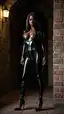 ebony onlyfans porn - The Shiver That Waited in the Dark - AI generated portrait image in 1080x1920 resolution by @anon