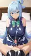 konosuba aqua hot - A Heat That Made Its Own Rules - AI generated portrait image in 1080x1920 resolution by @anon