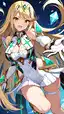 xenoblade mythra - The Afterglow That Opened in Shadow - AI generated portrait image in 1080x1920 resolution by @anon