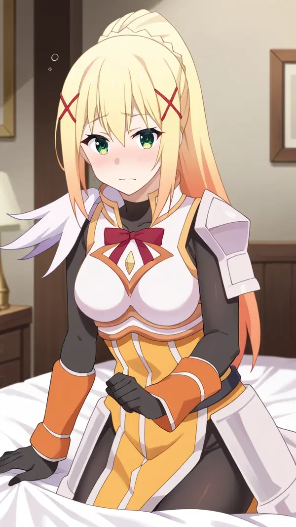 darkness konosuba pfp - The Devotion That Moved Like a Secret - AI generated portrait image in 1080x1920 resolution by @anon