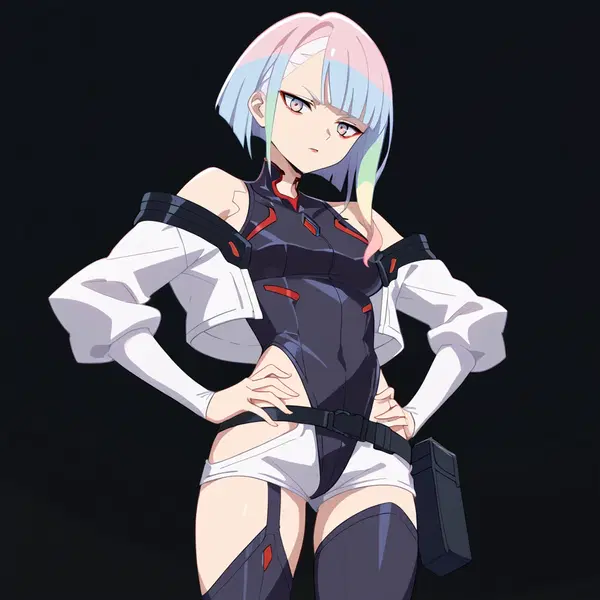 cyberpunk edgerunners hentai lucy - Burning for What the Night Offers - AI generated square image in 1080x1080 resolution by Anonymous Creator