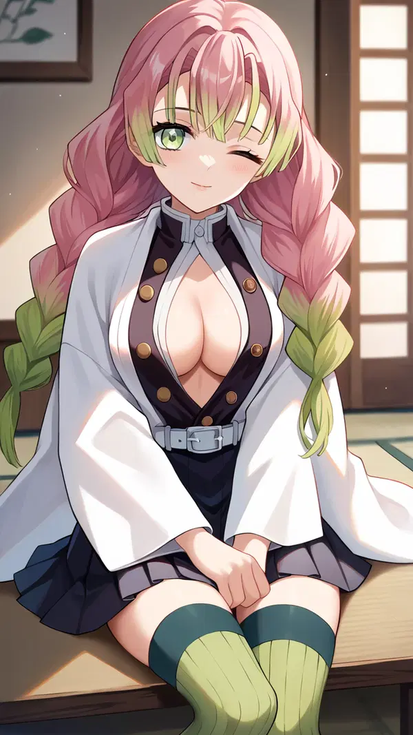 demon slayer sex toys - Pleasure That Spreads Like Flame - AI generated portrait image in 1080x1920 resolution by @anon
