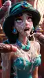 Jasmine with their guards - AI generated portrait image in 1080x1920 resolution by Anonymous Creator