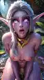 Night Elf Captive in Moonlit Cage – Dark Fantasy Art - AI generated portrait image in 1080x1920 resolution by Anonymous Creator