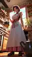 Giantess Chef Cooking Soup in Giant Kitchen - AI generated portrait image in 1080x1920 resolution by Anonymous Creator