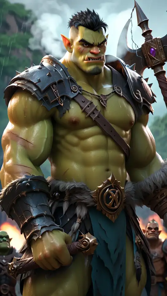 Aggressive Idle Animation - Menacing Steam Breathing Character - AI generated portrait video in 544x960 resolution by Anonymous Creator